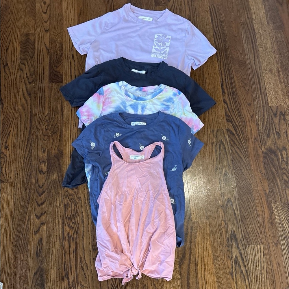Abercrombie Kids Short Sleeve Tees - Pink, Purple, Blue